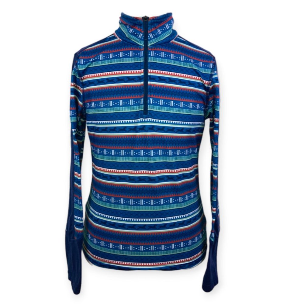 Kerrits Fair Isle Fleece Tech Top 1/4 Zip Pullover Youth L